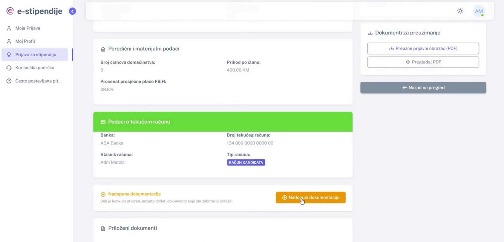 Forma za registraciju